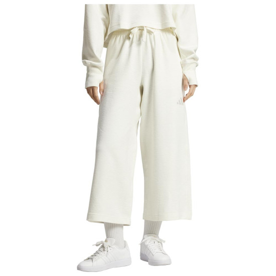 Adidas Γυναικείο παντελόνι φόρμας All SZN Rib 7/8-Length Wide-Leg Pants